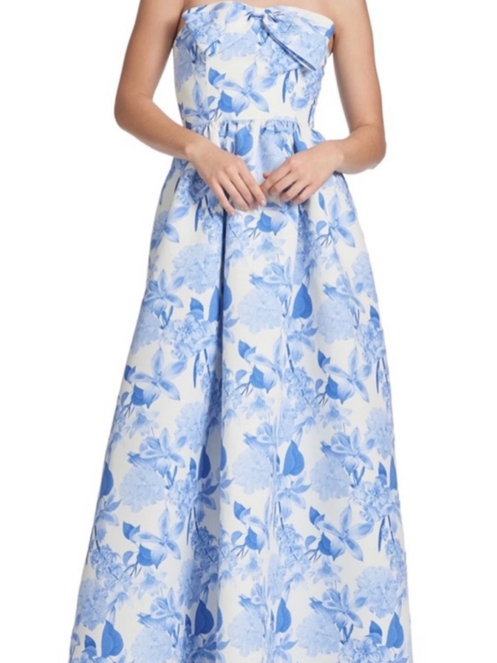 Sachin + Babi Powder Azure Gown